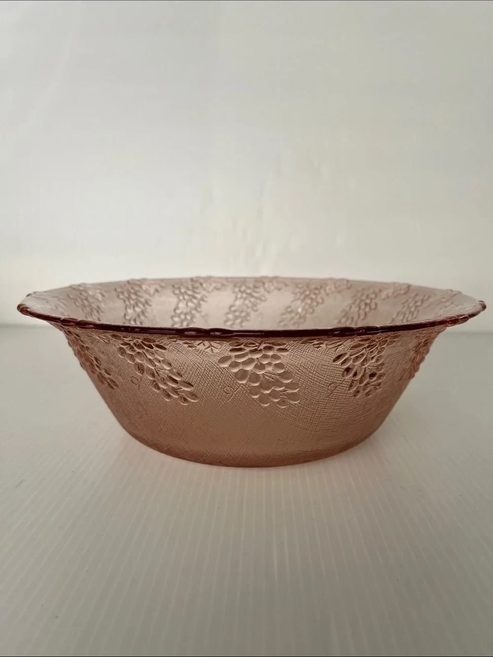 Vintage Pink Depression Glass Bowl